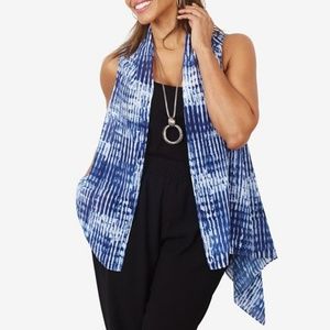 NEW Chiffon Silk Vest Blouse Light & Airy Layering